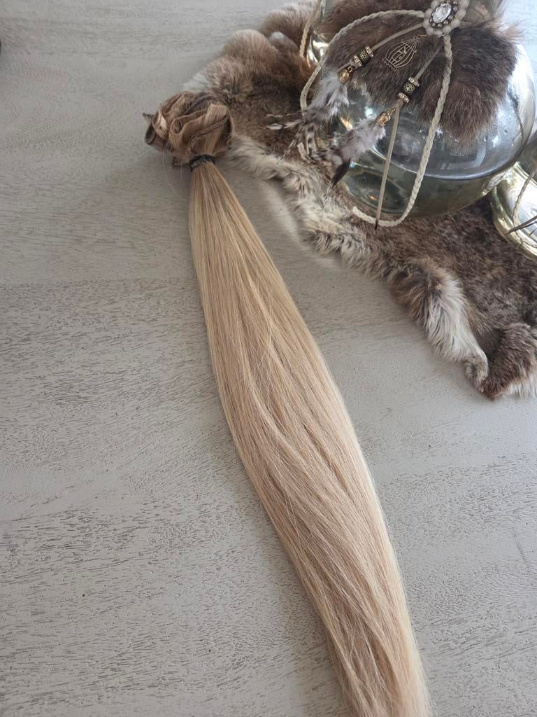 Haarmatten 100% echt haar, Ophalen of Verzenden, Zo goed als nieuw, Pruik of Haarverlenging