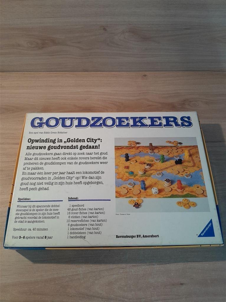 Goudzoekers - s6096, Hobby en Vrije tijd, Gezelschapsspellen | Bordspellen, Verzenden, Zo goed als nieuw