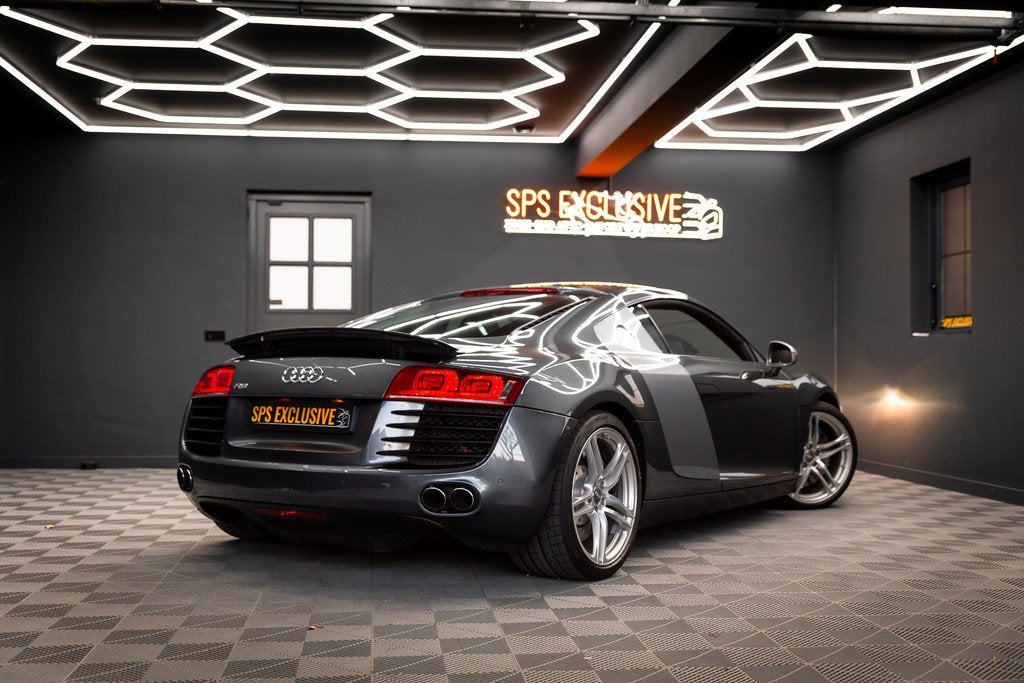 Audi R8 4.2 V8 FSI Carbon / JM Uitlaat / B&O / PDC / Gerevis, Auto's, Audi, Automaat, Gebruikt, Automatische klimaatregeling, Leder