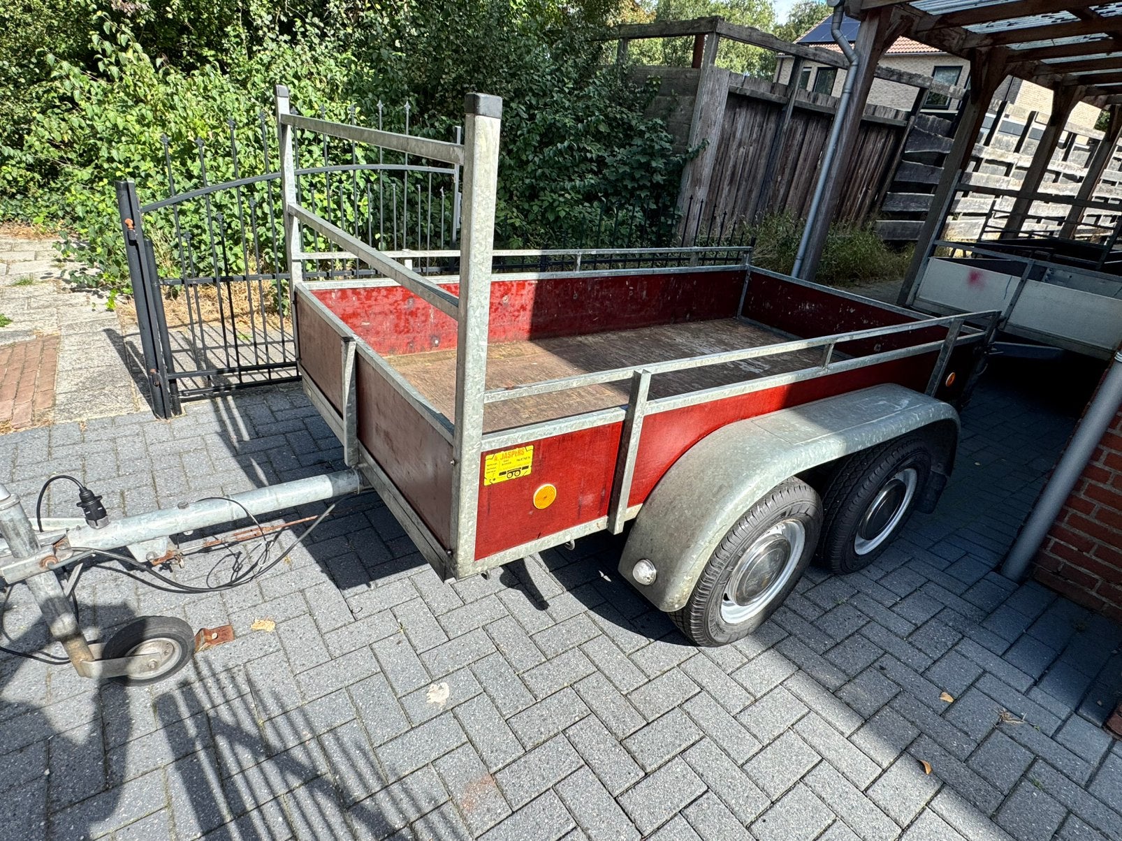 Anssems Tandemasser 4 nieuwe banden 1450 kg !, Ophalen, Zo goed als nieuw