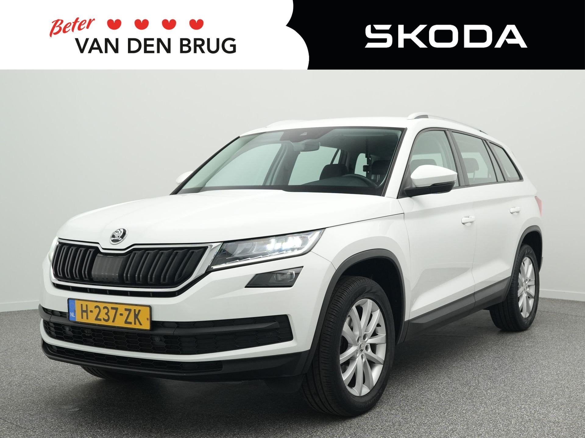 Skoda Kodiaq 1.5 TSI 150pk Limited Business Edition | Trekha, Auto's, 4 cilinders, 150 pk, Wit, Origineel Nederlands