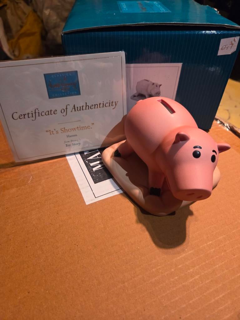 WDCC Beeldje Ham (Toy Story), Verzamelen, Ophalen of Verzenden, Overige figuren, Zo goed als nieuw, Beeldje of Figuurtje