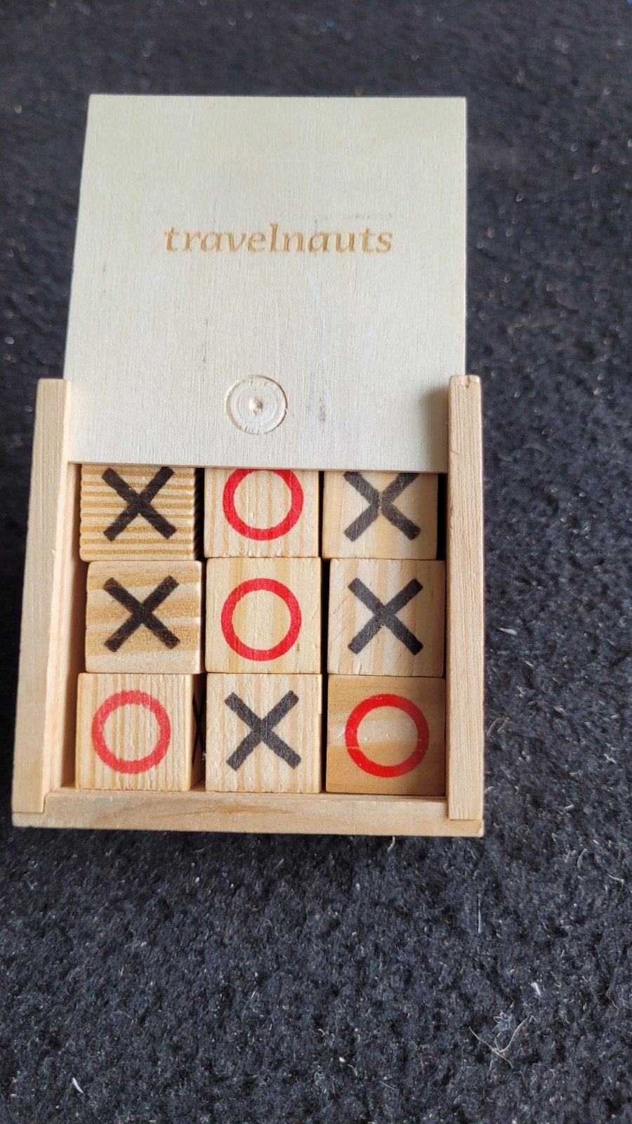 Travelnauts Boter-kaas-en-eieren Reisspel 7x7x2,5 cm, Gebruikt, Een of twee spelers, Reisspel, Travelnauts