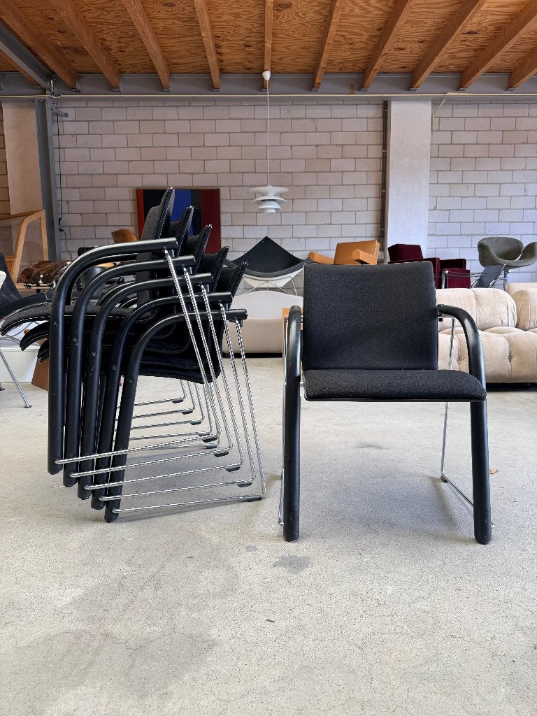Thonet S320 chair black (voorraad: 12), Huis en Inrichting, Stoelen, Ophalen, Gebruikt, Zwart, Vintage