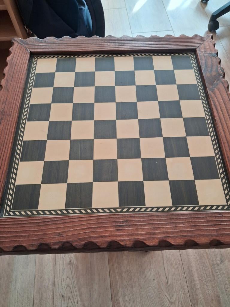 Vintage schaaktafel. Klassiek model. Prima staat., Ophalen, Minder dan 500 stukjes, Gebruikt