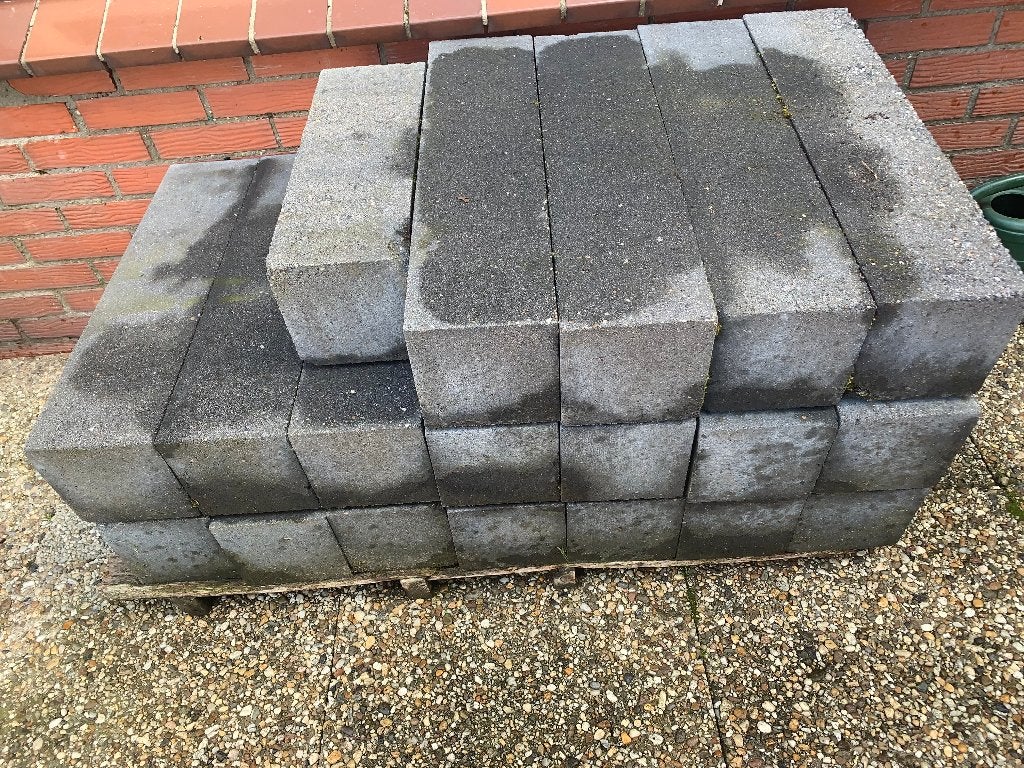 stapelblokken 60 x 15 xm, Tuin en Terras, Tegels en Klinkers, Ophalen, Overige typen, Zo goed als nieuw, Minder dan 5 m²