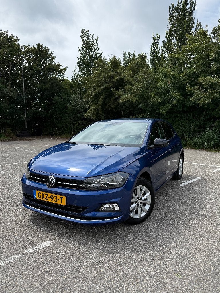 Volkswagen Polo 1.0 TSI 110pk 7-DSG 2020 Blauw, Auto's, Volkswagen, Stof, Zwart, Blauw, 19 km/l