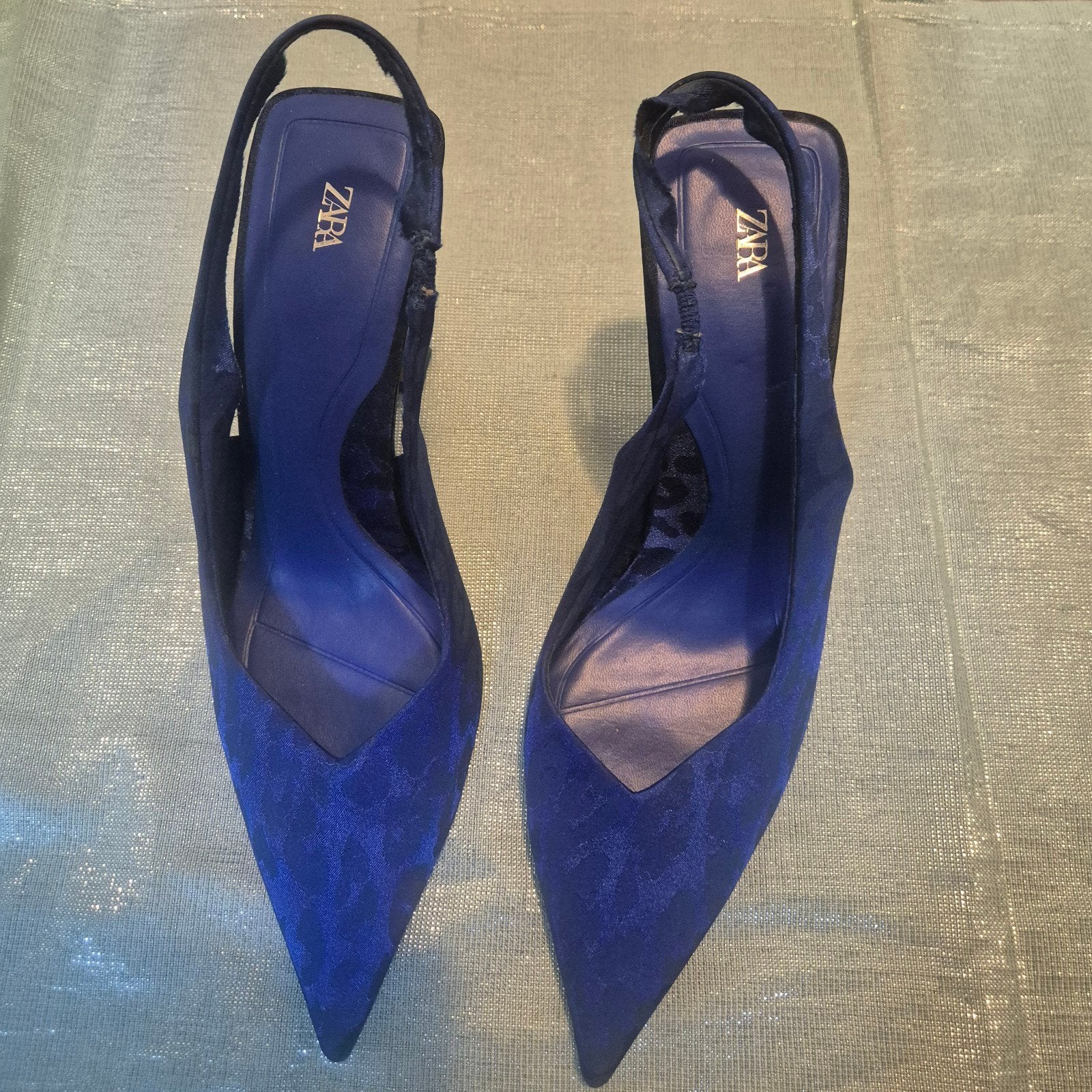 Panter zara hakken blauw maat 39, Blauw, Zara, Ophalen of Verzenden, Zo goed als nieuw