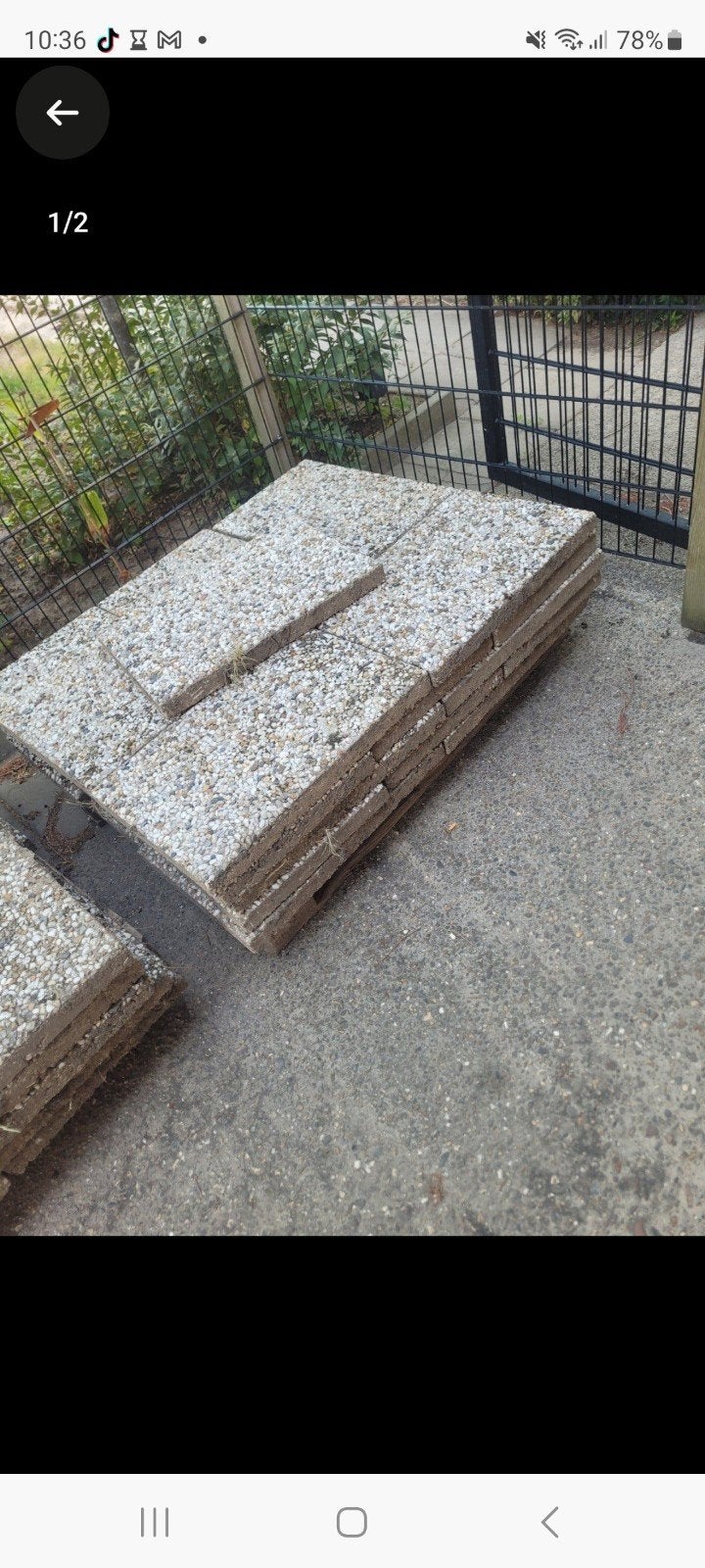 gratis grindtegels 40x60x5 cm, Tuin en Terras, Tegels en Klinkers, Ophalen, Gebruikt, 10 m² of meer, Beton