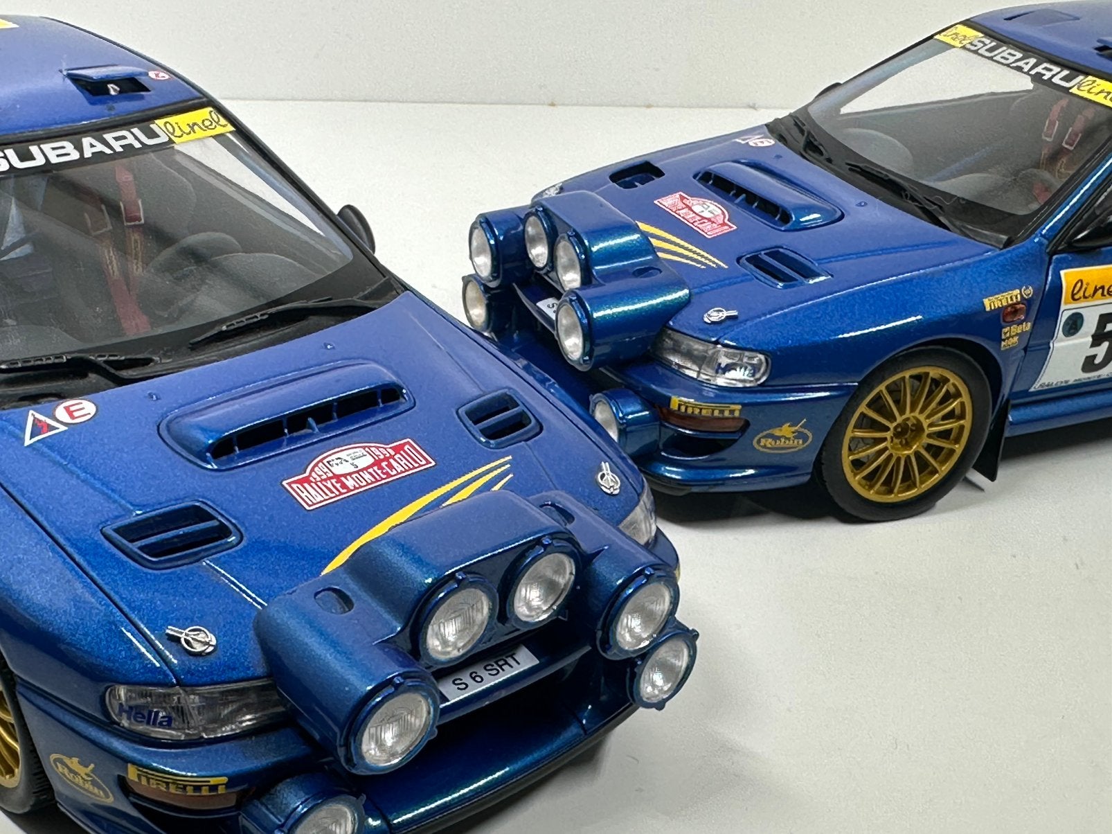 AUTOART 1:18 SUBARU IMPREZA NIGHT WRC RALLY MONTE CARLO 1999, Ophalen of Verzenden, Zo goed als nieuw, Auto, Autoart