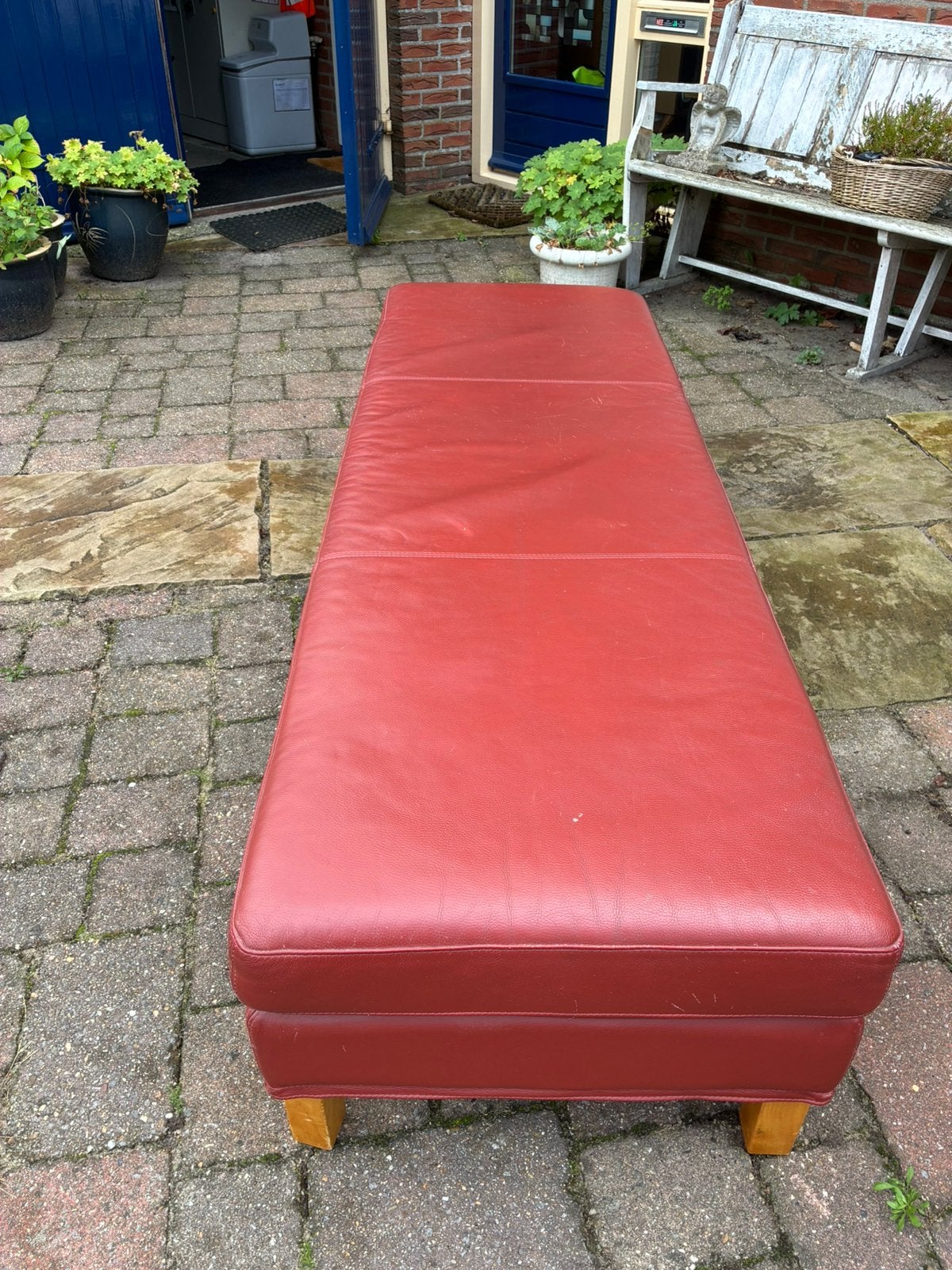 Gratis bank lengte 180cm breedte 60 cm hoogte 42 cm, Ophalen, Zo goed als nieuw, Rechthoekig, 125 cm of meer