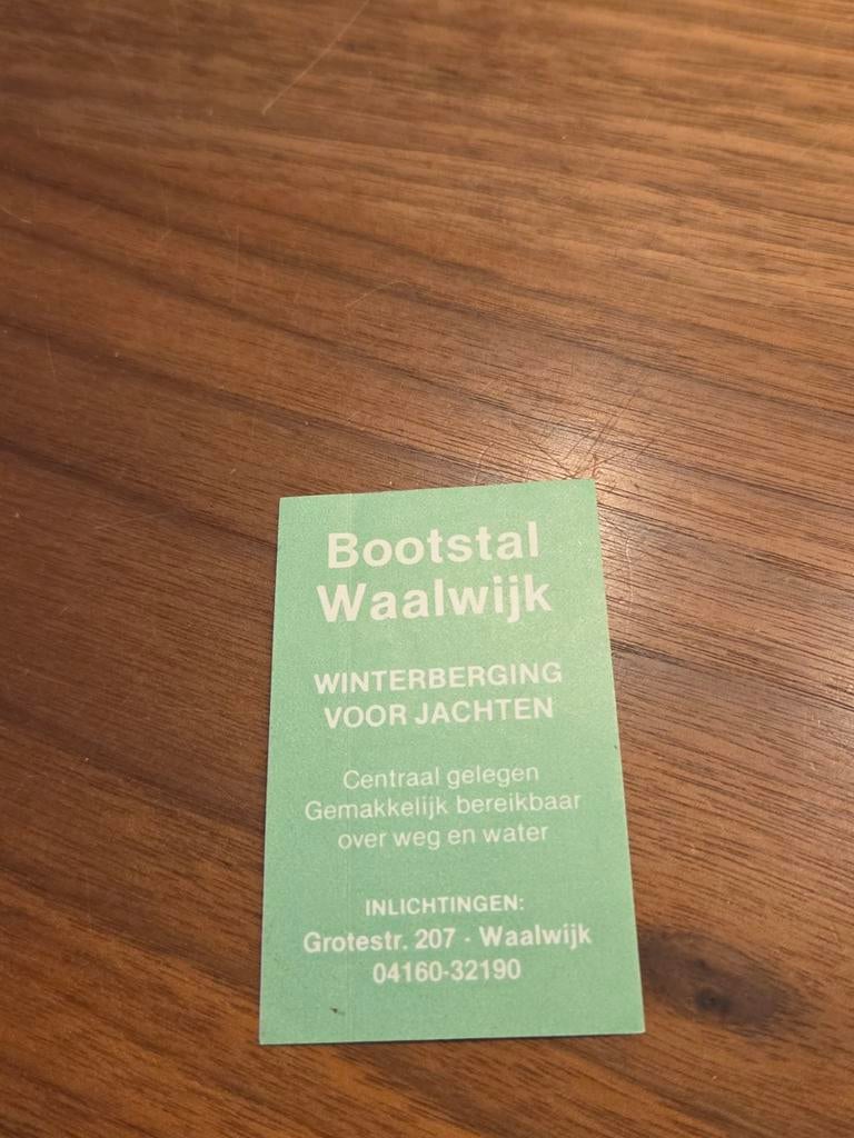 7136 Stic Bootstalling Waalwijk - Winterberging voor Jachten, Ophalen of Verzenden