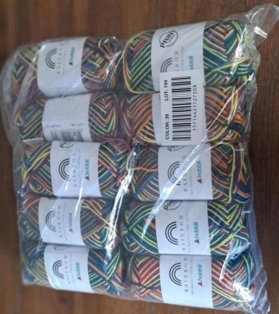 Hobbii Rainbow Print garen - 10 bollen, Ophalen of Verzenden, Nieuw, Breien of Haken, Wol of Garen
