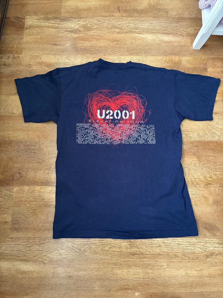U2 t’shirt te Koop, van de Elevation tour 2001, Ophalen of Verzenden, Nieuw, Overige maten, Blauw