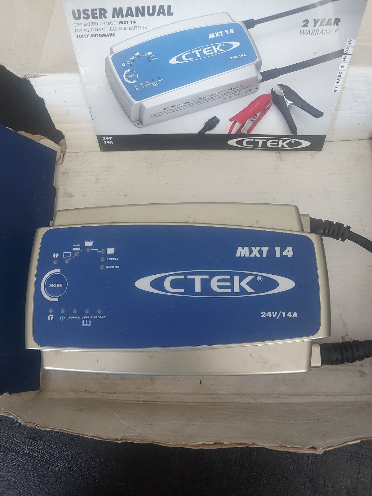 ctec acculader, Gebruikt