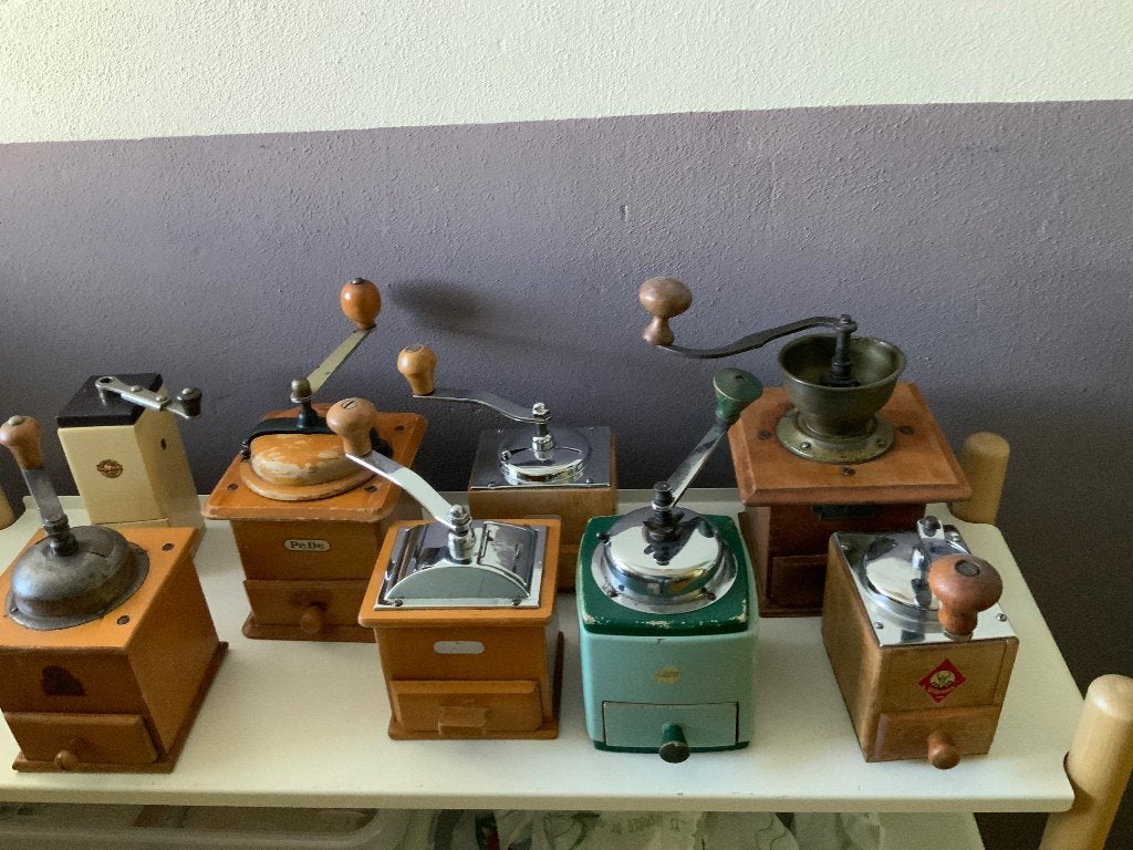 Hand koffiemolens, Ophalen of Verzenden, Gebruikt
