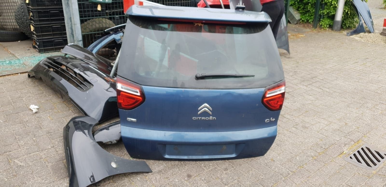 CITROËN C4 PICASSO ACHTERKLEP BJ 2009, Gebruikt, -, Ophalen of Verzenden, Achter