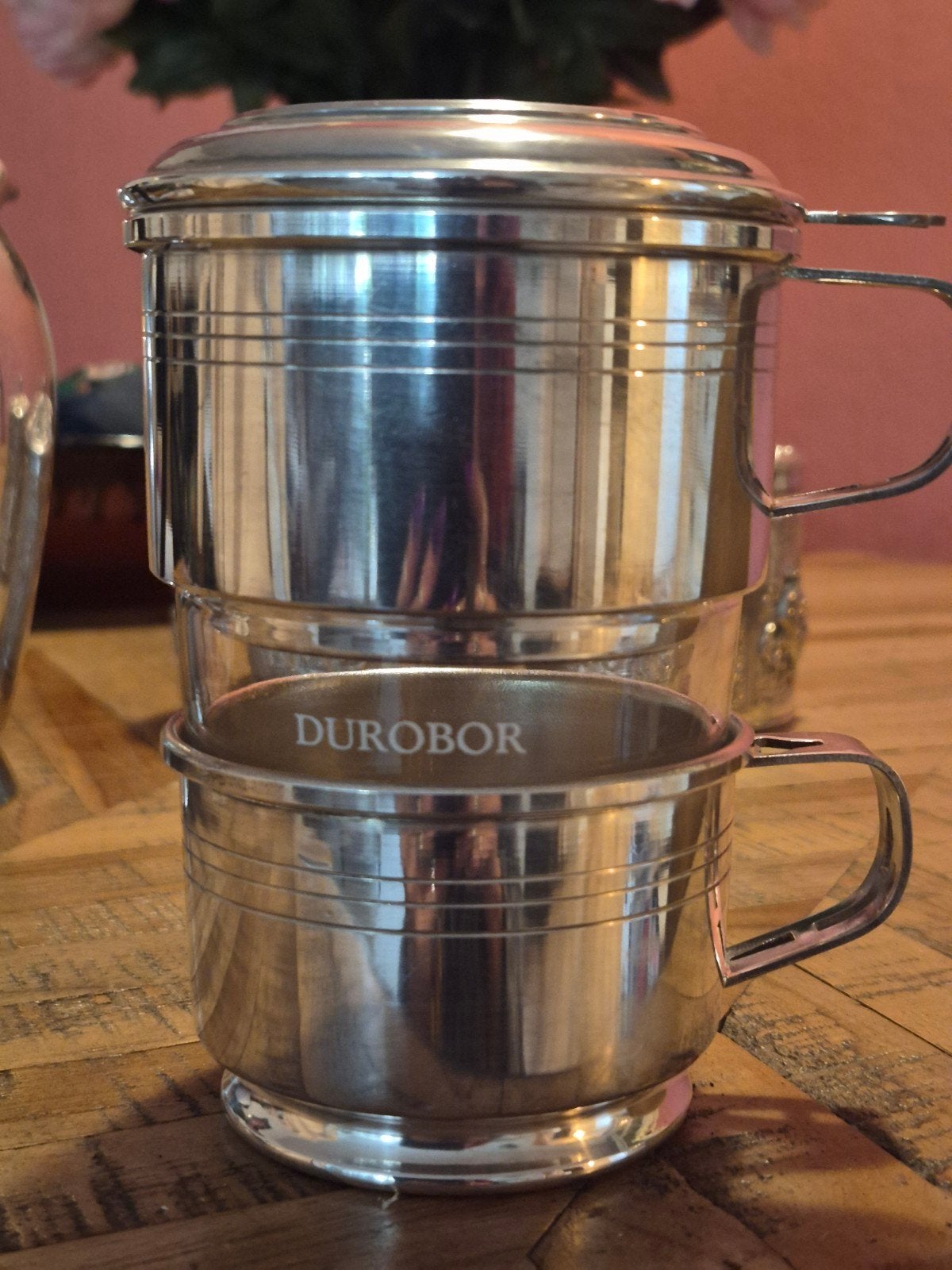 Vintage verzilverdr Durobor monofilter, Ophalen of Verzenden