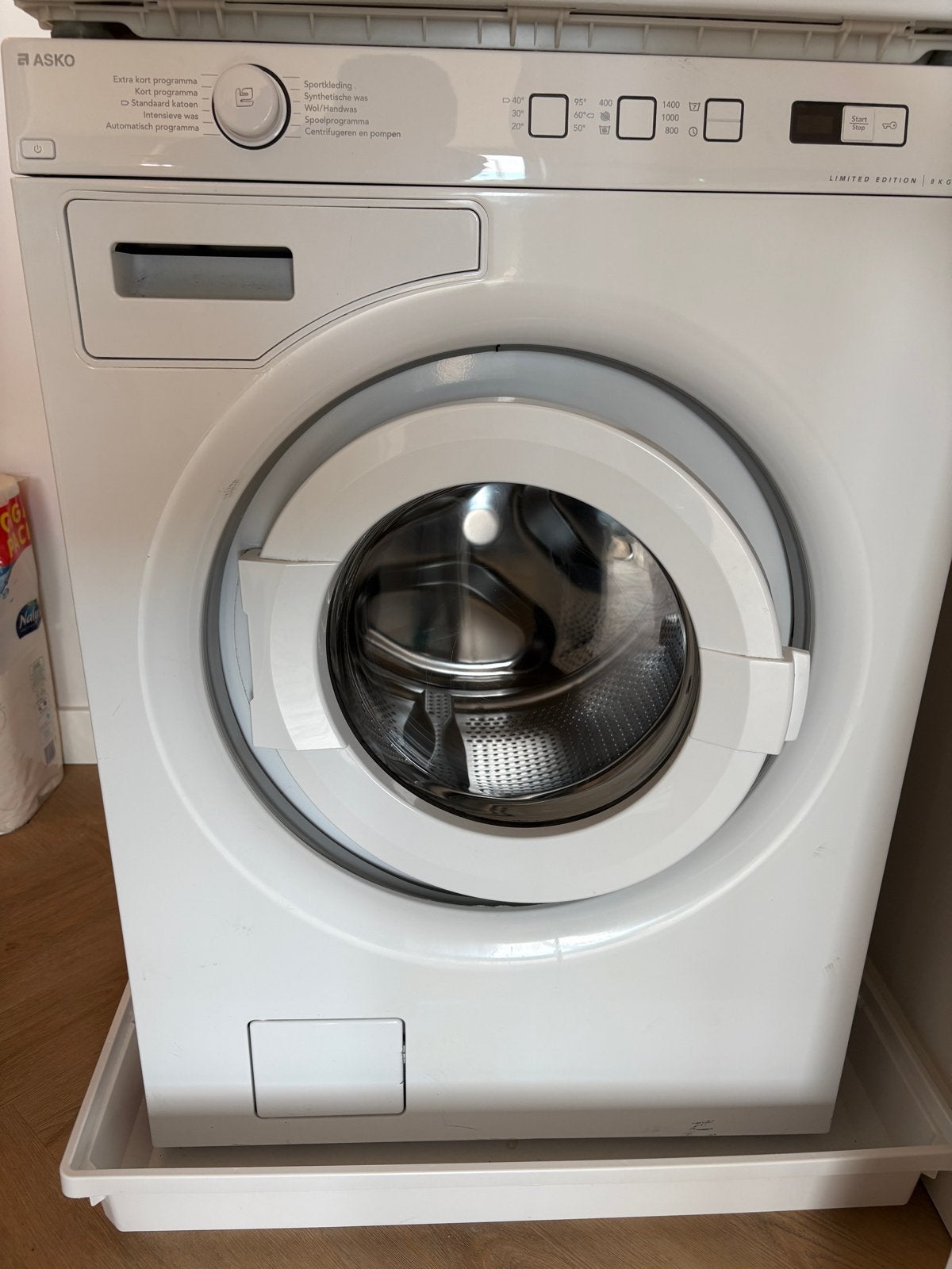 Asko wasmachine limited edition w6444ale, Witgoed en Apparatuur, Ophalen of Verzenden, Zo goed als nieuw, Voorlader, Kort programma