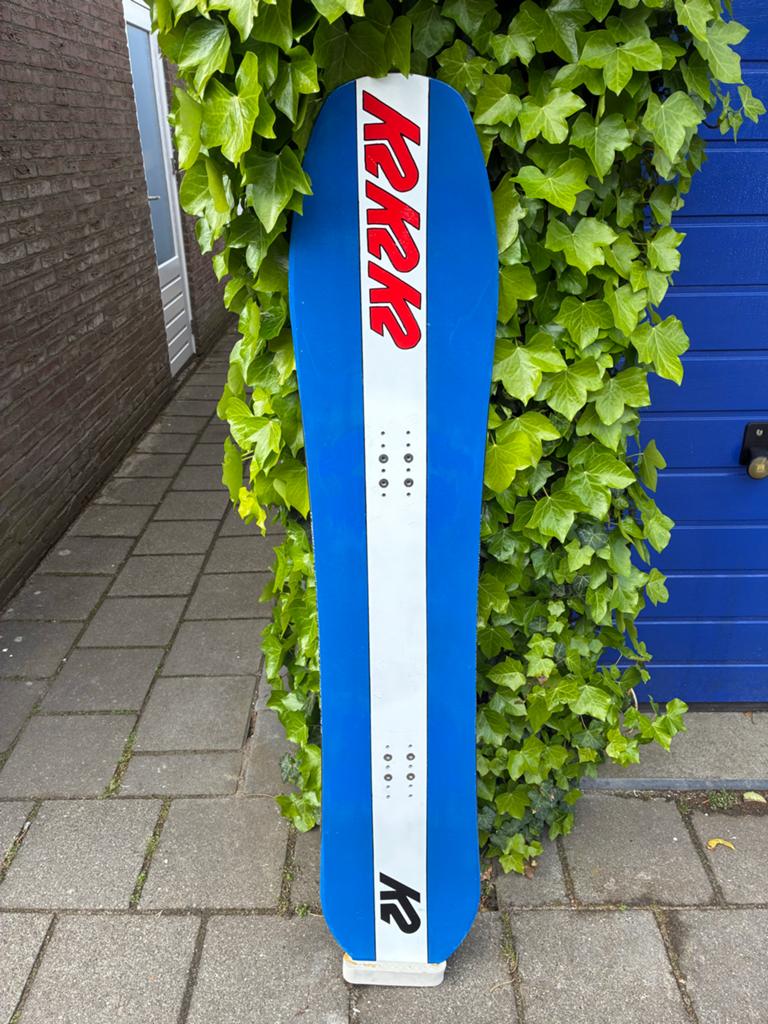 K2 Party Platter Snowboard 150cm - Powderboard., Sport en Fitness, Snowboarden, Ophalen of Verzenden, Gebruikt, Board