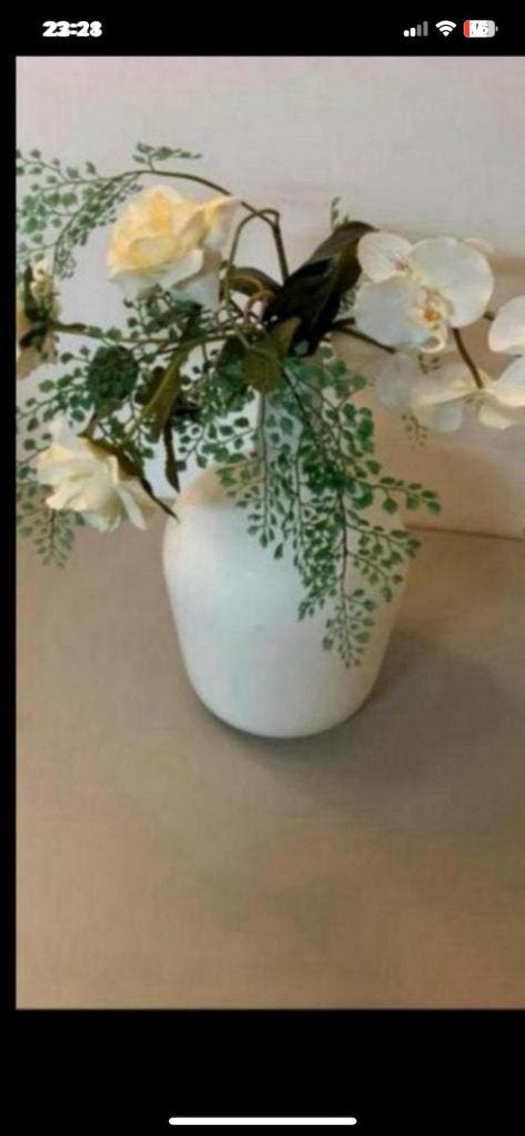 Kunstplant met vaaz €5, Ophalen, Gebruikt