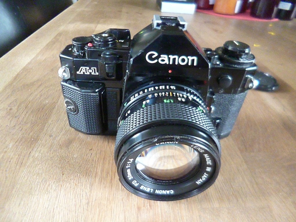 CANON A-1 met lens FD 1:1,4 / 50mm. Zeer goede staat., Audio, Tv en Foto, Ophalen of Verzenden, Gebruikt, Spiegelreflex, Canon