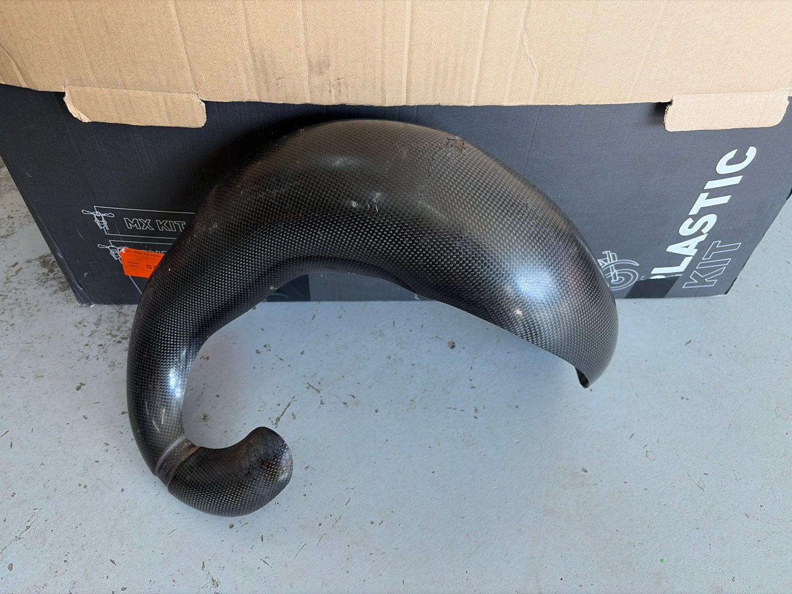 Carbon uitlaat beschermer KTM 300, Ophalen, Gebruikt