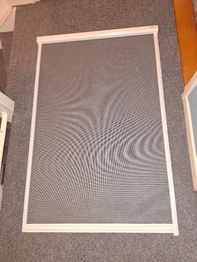 HAMSTRA Rolhor raam Plus grijs  83x155 cm, Ophalen, Kunststof, Gebruikt, 80 tot 100 cm