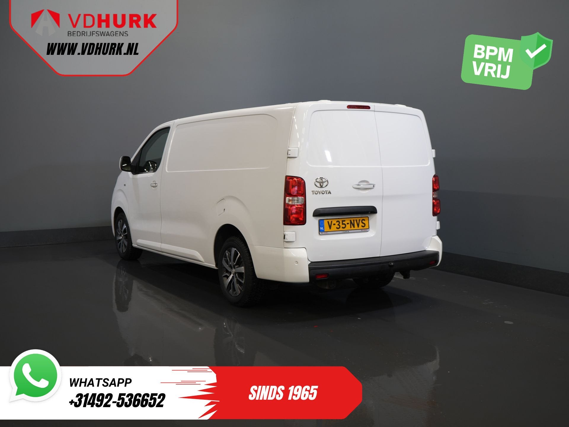Toyota ProAce Worker 2.0 Aut. L3 Adapt.Cruise/ Headup/ Stand, Auto's, 4 cilinders, Leder en Stof, Origineel Nederlands, Bedrijf