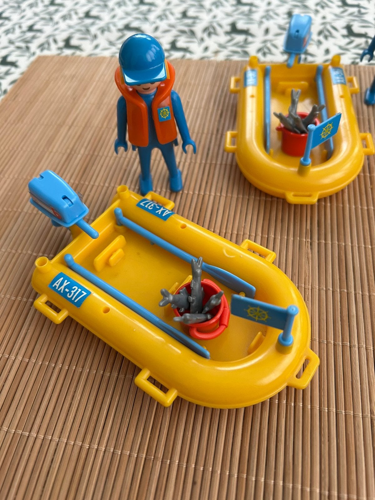 Playmobiel 3574 Visser met rubberboot.  1979, Ophalen of Verzenden, Zo goed als nieuw