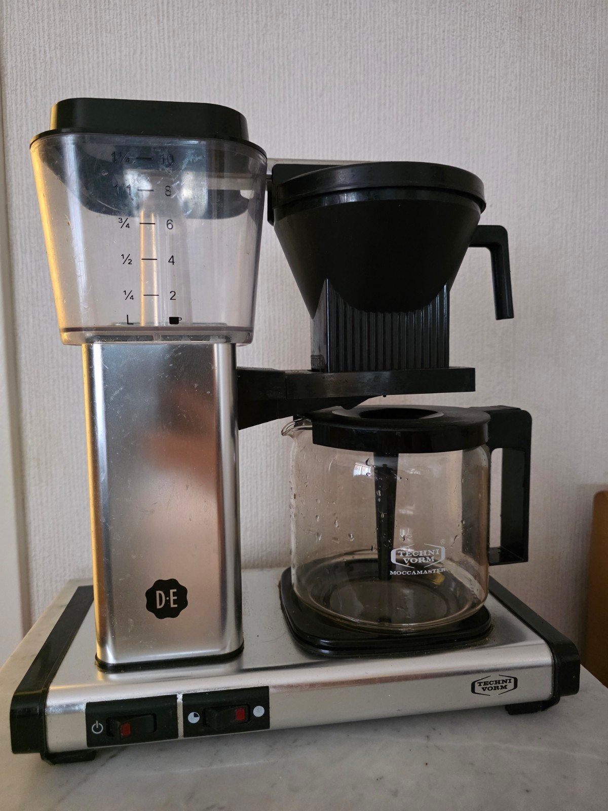 Moccamaster Koffiezetapparaat, Afneembaar waterreservoir, 10 kopjes of meer, Koffiemachine, Gemalen koffie