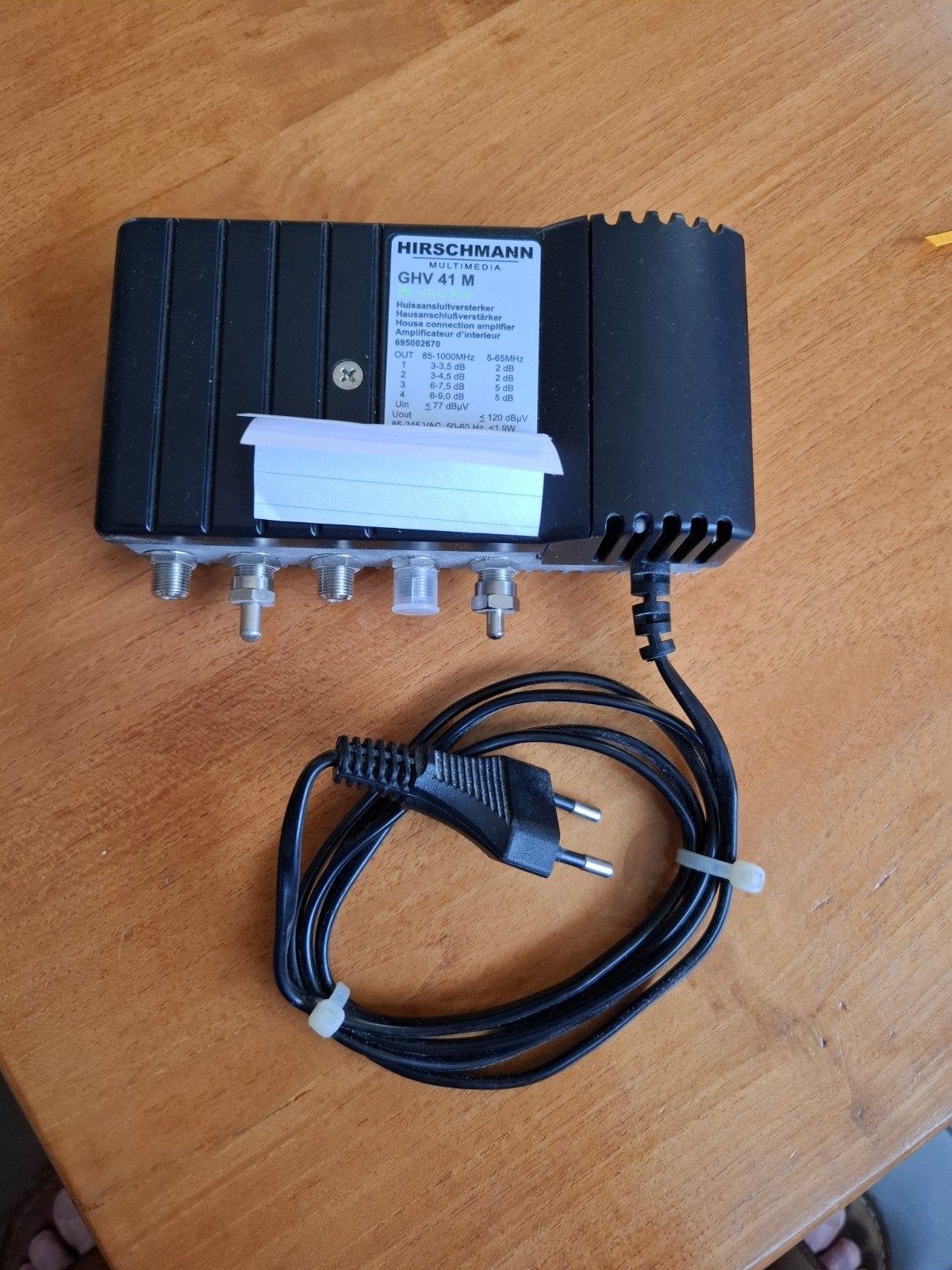 Hirschmann Multimedia GHV 41 M Huisansluitversterker, Ophalen, Gebruikt, Minder dan 2 meter, Tv-kabel