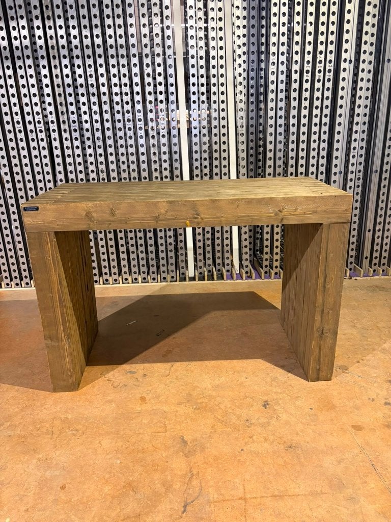 Houten sta tafel 2x, Ophalen, Gebruikt
