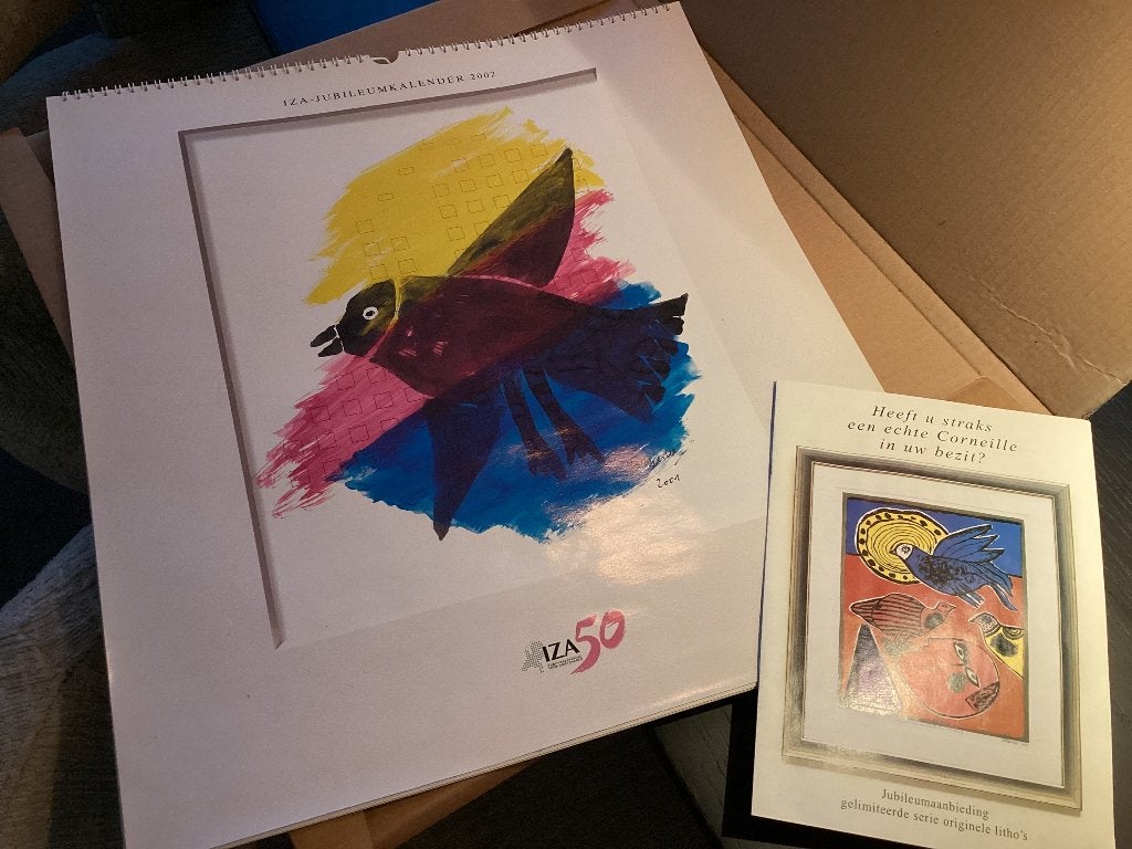 Kalender met tekeningen van Corneille., Ophalen, Maandkalender, Nieuw