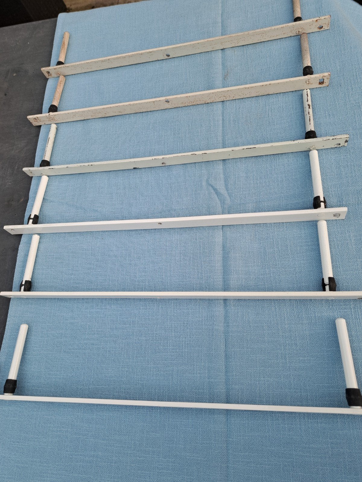 6 Meubel plankdragers , zwevende bevestiging van ijzer. 47cm, Ophalen, Gebruikt, 250 mm of meer, Overige typen