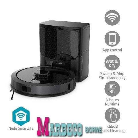 Robotstofzuiger Laser navigatie, Wi-Fi, Smart, Zelflegend, Nieuw, Robotstofzuiger, Info@marbeco.nl, Reservoir