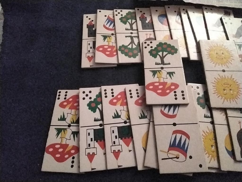Oud spel domino voor kinderen, Verzenden, Kwartet(ten)