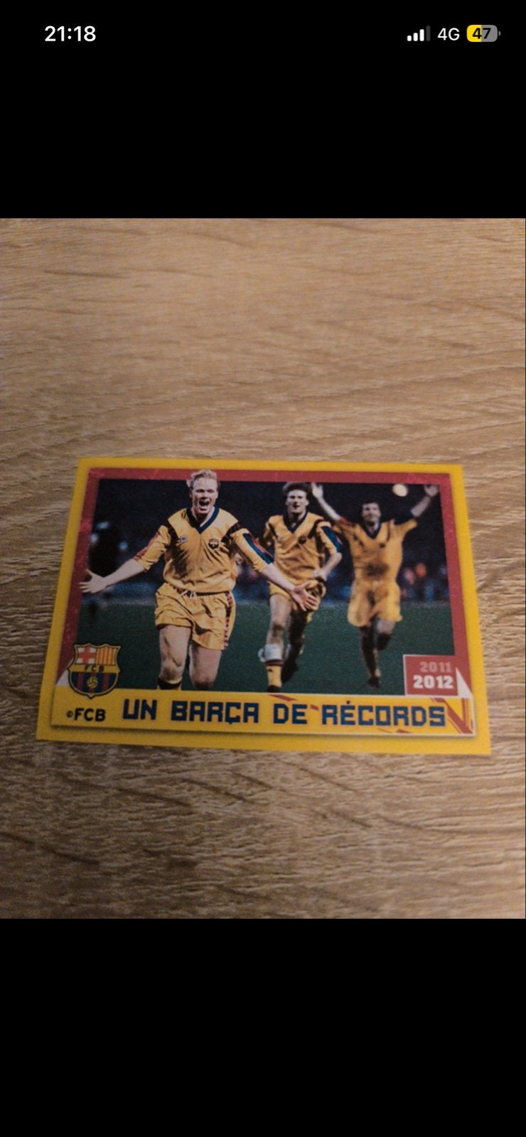 FC Barcelona Voetbalplaatje 2011-2012 - Un Barça de Récords, Verzamelen, Ophalen of Verzenden, Zo goed als nieuw, Buitenlandse clubs