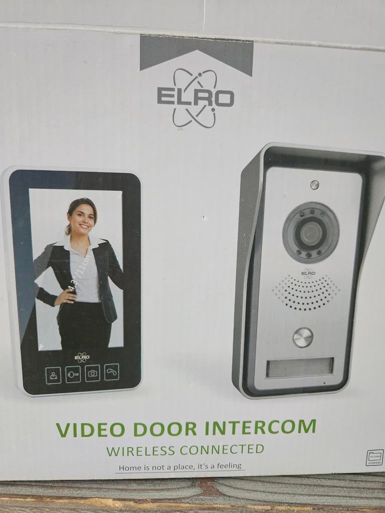 Elro Draadloze Video Deurbel Intercom Camera, Beweging, Nieuw, Ophalen of Verzenden, Compleet systeem