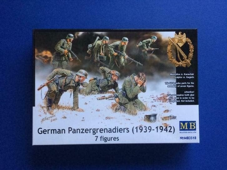 MASTERBOX 3518 German Panzergrenadiers 1939-1942 7 figs 1/35, Ophalen of Verzenden, Nieuw, 1:35 tot 1:50