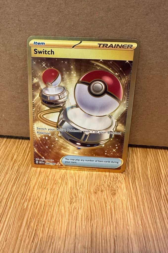Pokémon 151 Switch NM #206/165, Ophalen of Verzenden, Zo goed als nieuw, Losse kaart, Foil