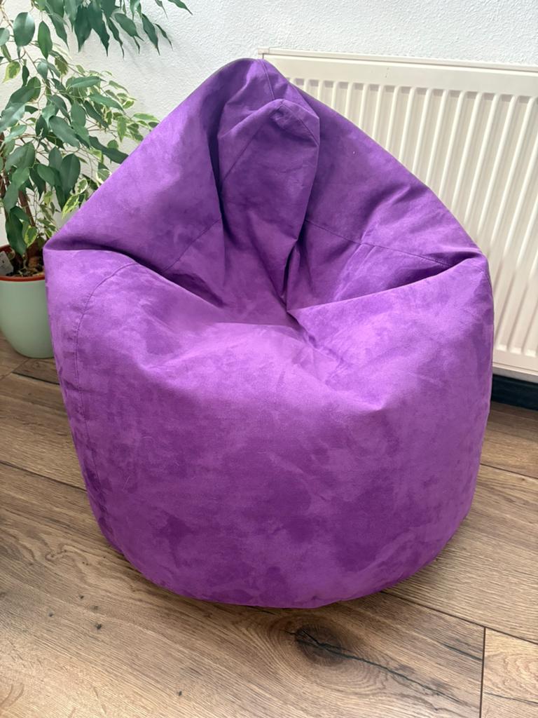 Comfortabele paarse zitzak - Zo goed als nieuw, Huis en Inrichting, Zitzakken, Ophalen, Zo goed als nieuw, Paars, Zitzak