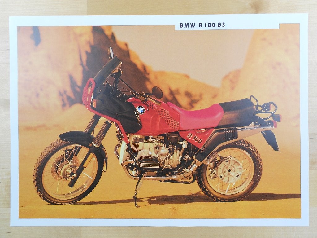 BMW R100 GS Brochure 1991 Motorfiets – R100GS Folder, Ophalen of Verzenden, BMW