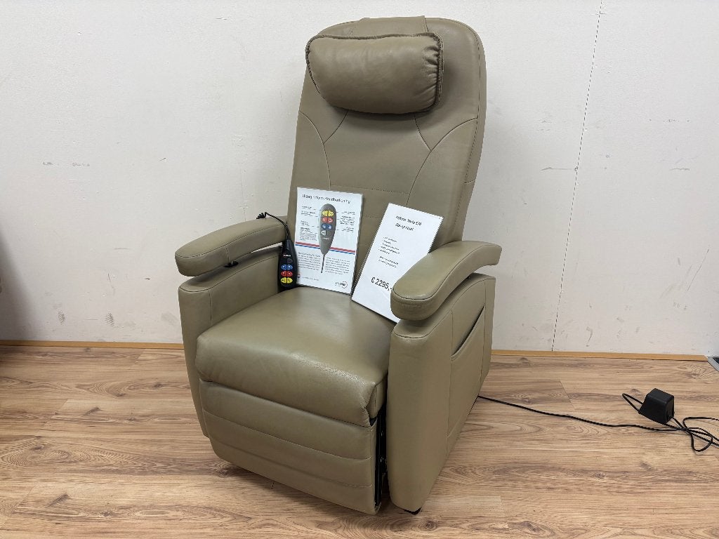 Fitform Vario 570 – Luxe leren sta-opstoel met kantelfunctie, Ophalen of Verzenden, Zo goed als nieuw, Leer, Eén