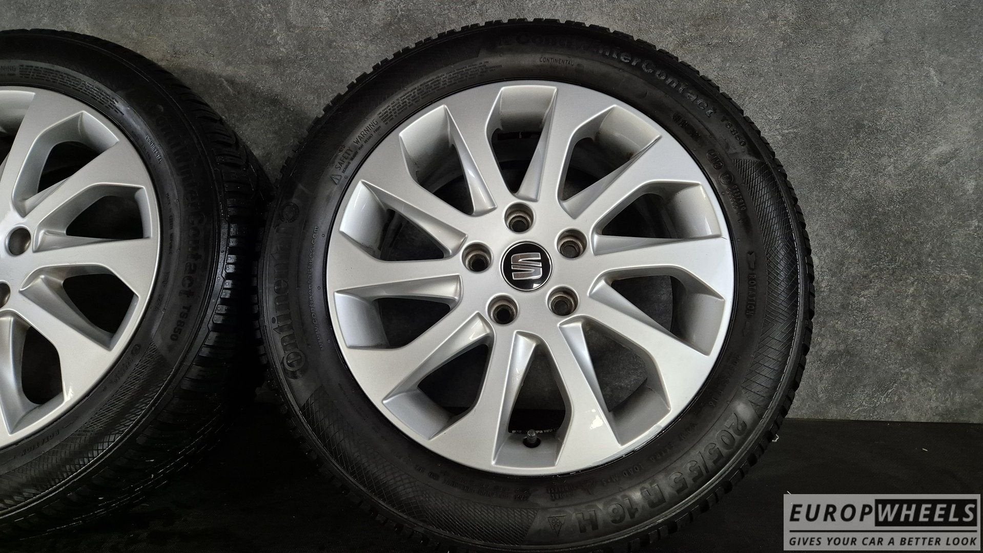 16 inch Seat Leon Audi A3 Golf 7 8 Winterbanden velgen, Gebruikt, -, Banden en Velgen, -