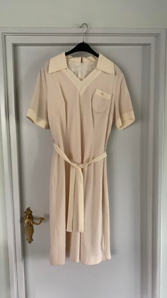 Vintage Design zgan KCI Jurk maat 46 origineel jaren 60, Beige, Maat 46/48 (XL) of groter, Ophalen of Verzenden, Zo goed als nieuw