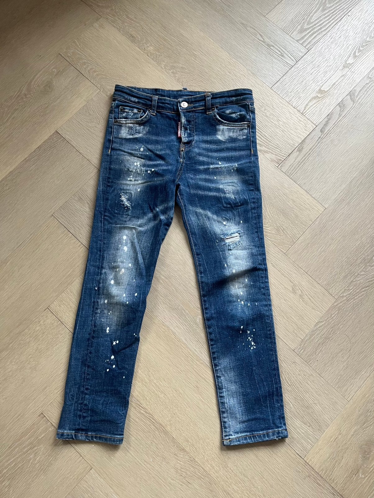 Dsquared2, Dsquared spijkerbroek, jeans maat 140, 10/11 jaar, Kinderen en Baby's, Broek, Verzenden, Dsquared2, Zo goed als nieuw