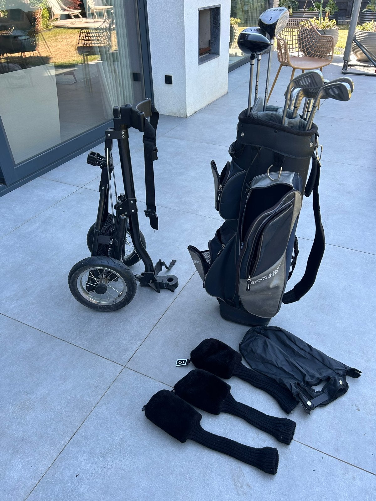 Complete golfset Skymar Ice XD met golftas en trolley, Sport en Fitness, Golf, Ophalen, Gebruikt, Set, Overige merken