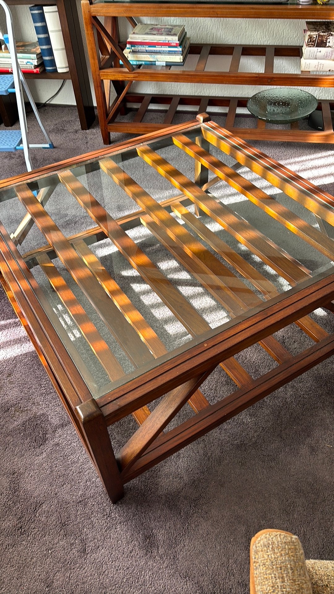 Salon tafel, Huis en Inrichting, Ophalen, Gebruikt, 50 tot 100 cm, Vierkant