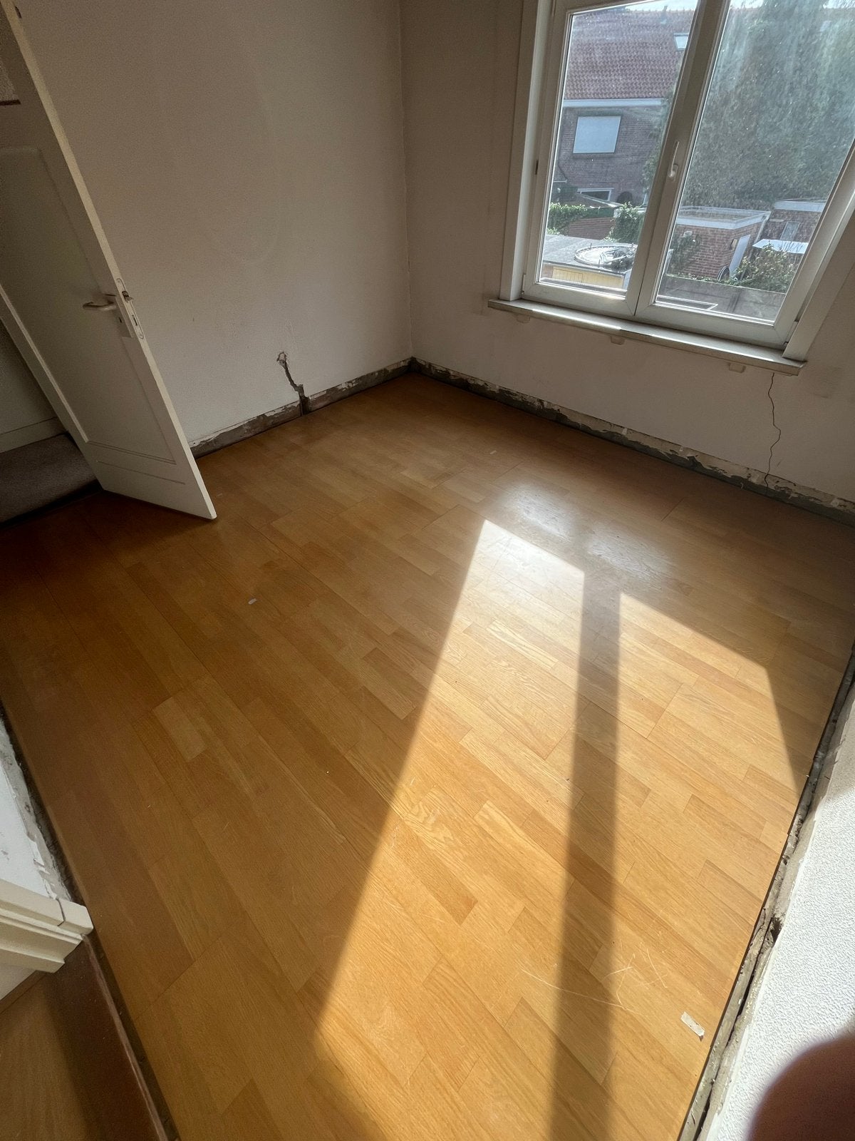 Gebruikte parketvloer, ca. 30 m2, lichte kleur, Gebruikt, 10 m² of meer, 10 tot 30 cm, Hout